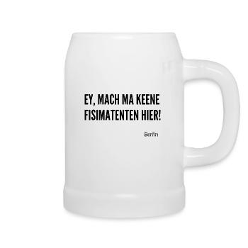 Berliner Schnauze - Bierkrug - Weiß - Rechts