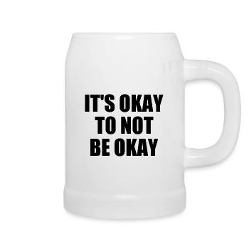 it's okay to not be okay - Chope en céramique - blanc - Droite