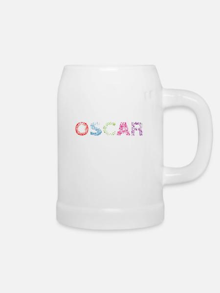 Oscar-Buchstabenname - Bierkrug - Weiß