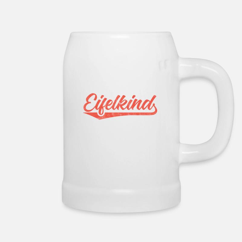 Eifelkind Eifel Liebe Heimat Shirt Design - Bierkrug - Weiß