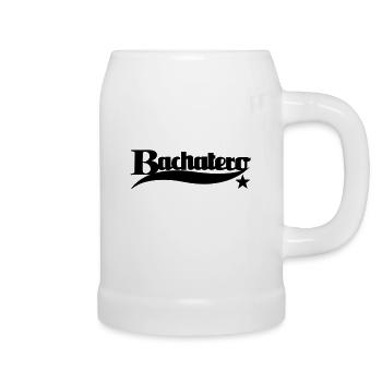 Bachatero Star - Bachata Dance Shirt - Beer Mug - white - Right