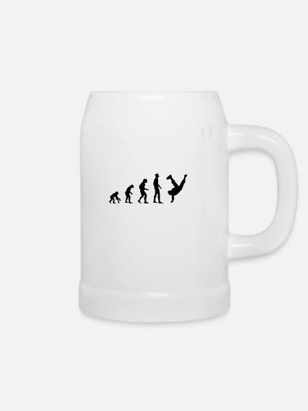 Breakdancer - Bierkrug - Weiß