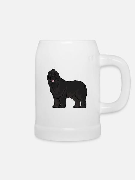 Neufundländer Hund - Bierkrug - Weiß