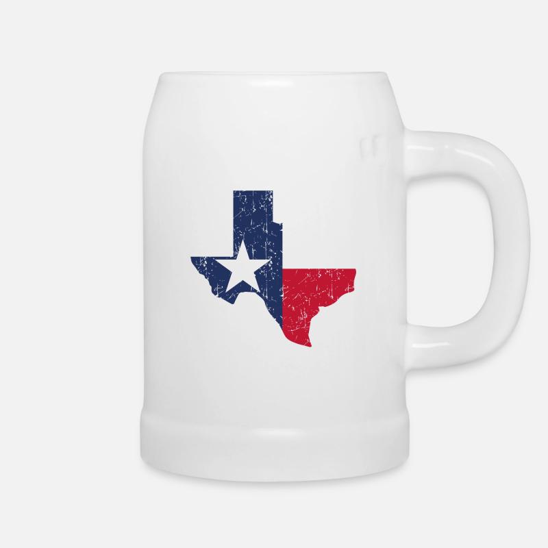 Texas - Bierkrug - Weiß