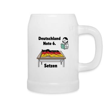Deutschland Note 6 - Bierkrug - Weiß - Rechts