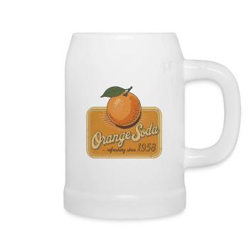 Retro Orange Soda – Since 1958 - Beer Mug - white - Right
