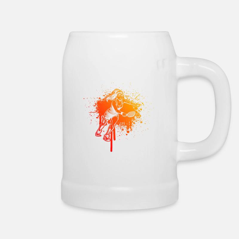 Pickleball Community Gift Idea for Father's Day - Beer Mug - white