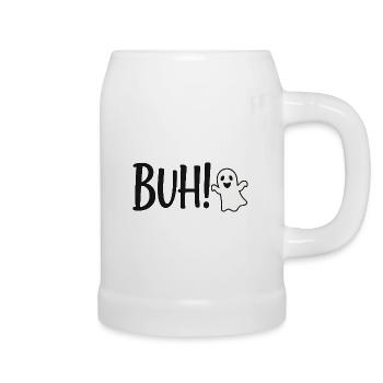 Playful Boo Halloween Design - Beer Mug - white - Right