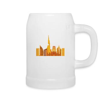 Dubai United Arab Emirates The Palm - Beer Mug - white - Right