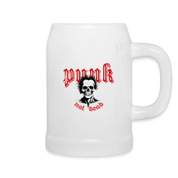 punk not dead - Beer Mug - white - Right