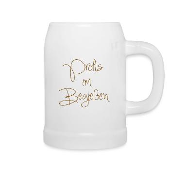 Profis im Begießen - Bierkrug - Weiß - Rechts