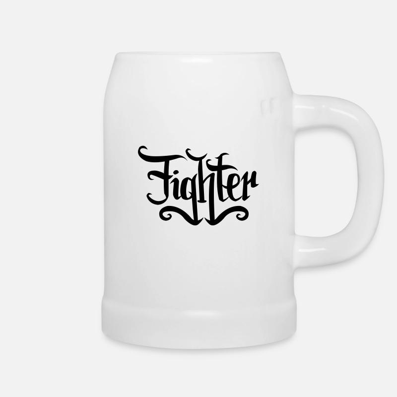 Fighter - Bierkrug - Weiß