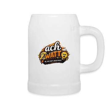 Oh watts of humor – unbelievable! - Beer Mug - white - Right