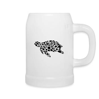 Turtle Ocean Fish Sea Turtle - Beer Mug - white - Right