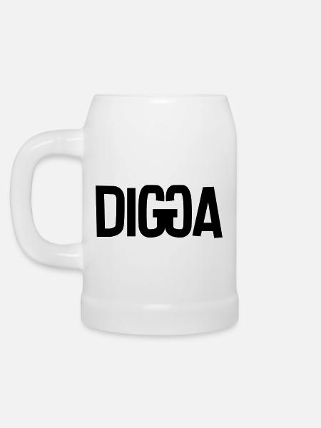 DIGGA - Bierkrug - Weiß