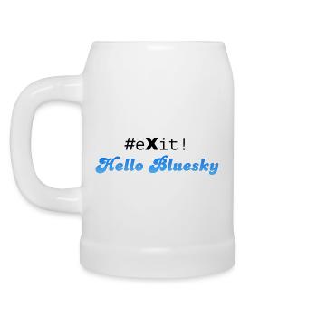 #eXit! - Bierkrug - Weiß - Links