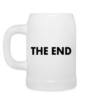 The end - Bierkrug - Weiß - Links
