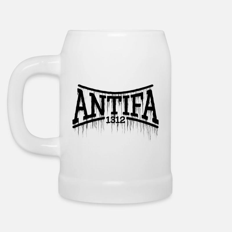 antifa - Kufel do piwa - biały