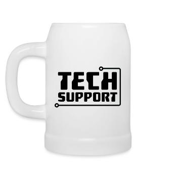 Technischer Support - Bierkrug - Weiß - Links