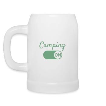 Camping Mode On - Beer Mug - white - Left