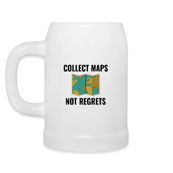 Sammeln Sie Karten, ohne GIS-Reisen zu bereuen - Bierkrug - Weiß - Links