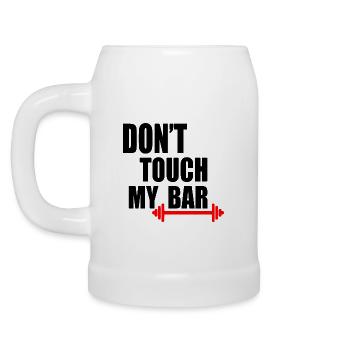 Dont touch my bar - Beer Mug - white - Left