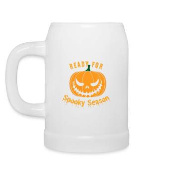 spooky season - Bierkrug - Weiß - Links