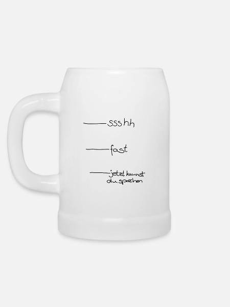 Morgenmuffel - Bierkrug - Weiß