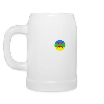 Amazigh hand flag - Beer Mug - white - Left