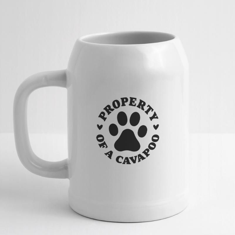 Eigentum eines Cavapoo Bierkrug