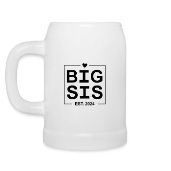 Big Sis Est 2024 - Beer Mug - white - Left