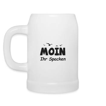Moin5 - Bierkrug - Weiß - Links