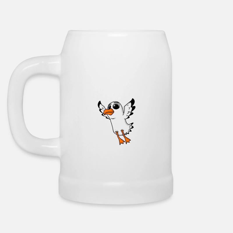 Moin moin - Bierkrug - Weiß