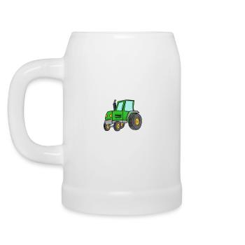 Tractor love tractors saying - Beer Mug - white - Left