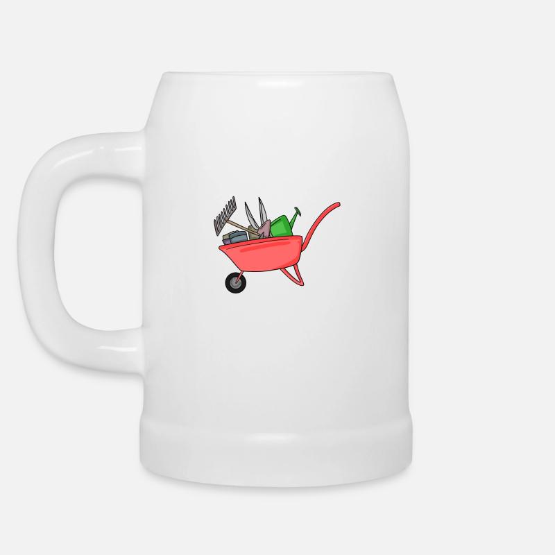 Motiv Gärtner Garten Geschenk - Bierkrug - Weiß
