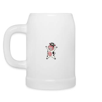 Baby Geburt Schwanger - Hallo ich bin neu Hier - Bierkrug - Weiß - Links