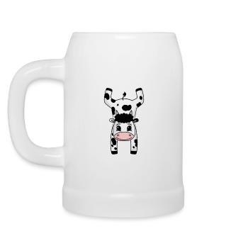 Gymnastique Sport Handstand Vache - Chope en céramique - blanc - Gauche