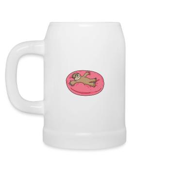 Home Office Spruch - Bierkrug - Weiß - Links
