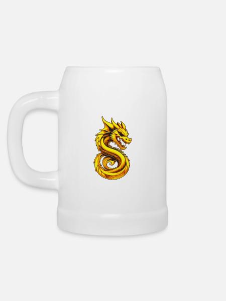 Asien Japan China Drache - Bierkrug - Weiß