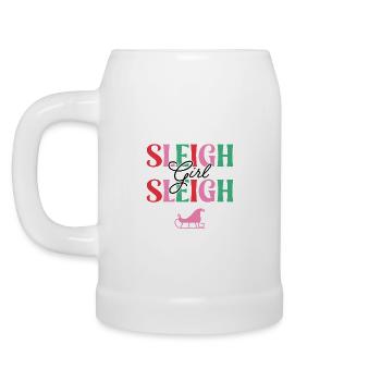 Schlitten Mädchen Schlitten - Bierkrug - Weiß - Links