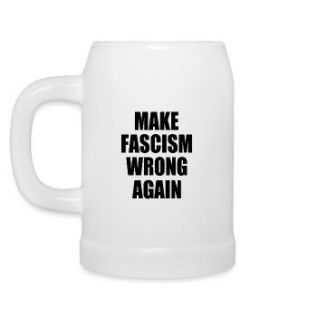 make fascism wrong again - Chope en céramique - blanc - Gauche