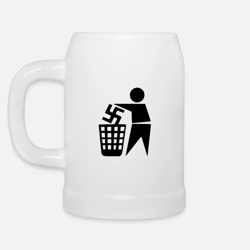 Fck nzs - keep your environment clean - Beer Mug - white