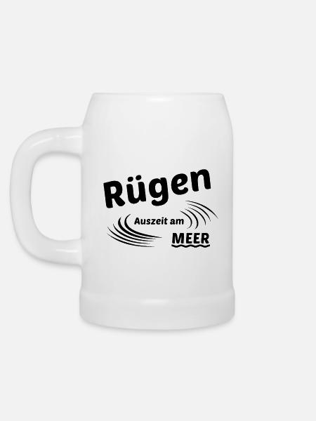 Rügen - Bierkrug - Weiß