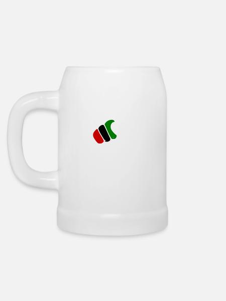 Free palestine - Bierkrug - Weiß
