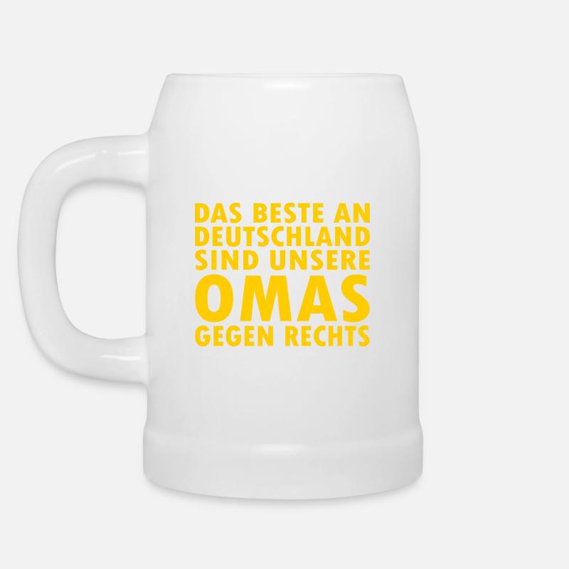 Omas gegen rechts - Bierkrug - Weiß