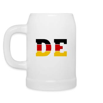 Allemagne - Chope en céramique - blanc - Gauche