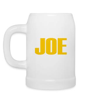 Joe - Bierkrug - Weiß - Links