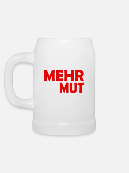 Demut - Bierkrug - Weiß