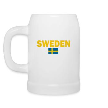 Sweden - Beer Mug - white - Left