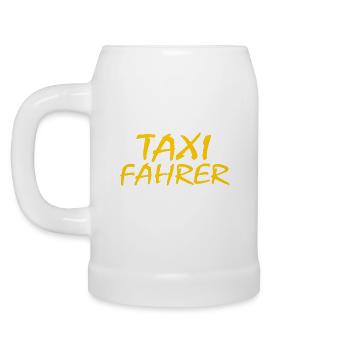 Taxi - Bierkrug - Weiß - Links